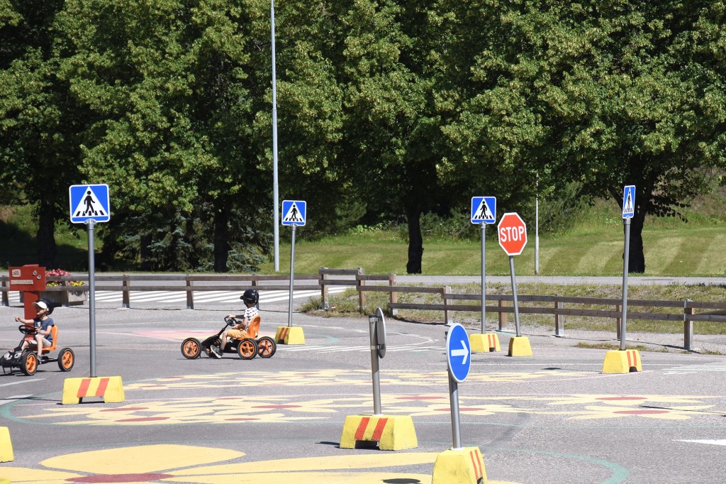 Vauhtia Heinolan liikennepuistossa