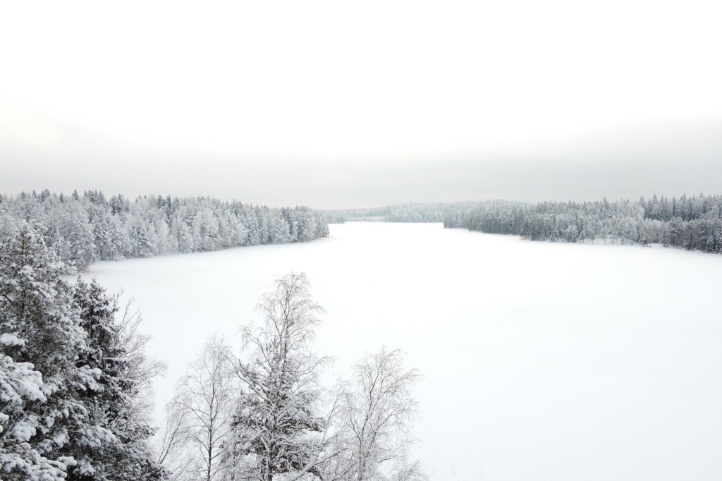 Mökkijärvi talvella